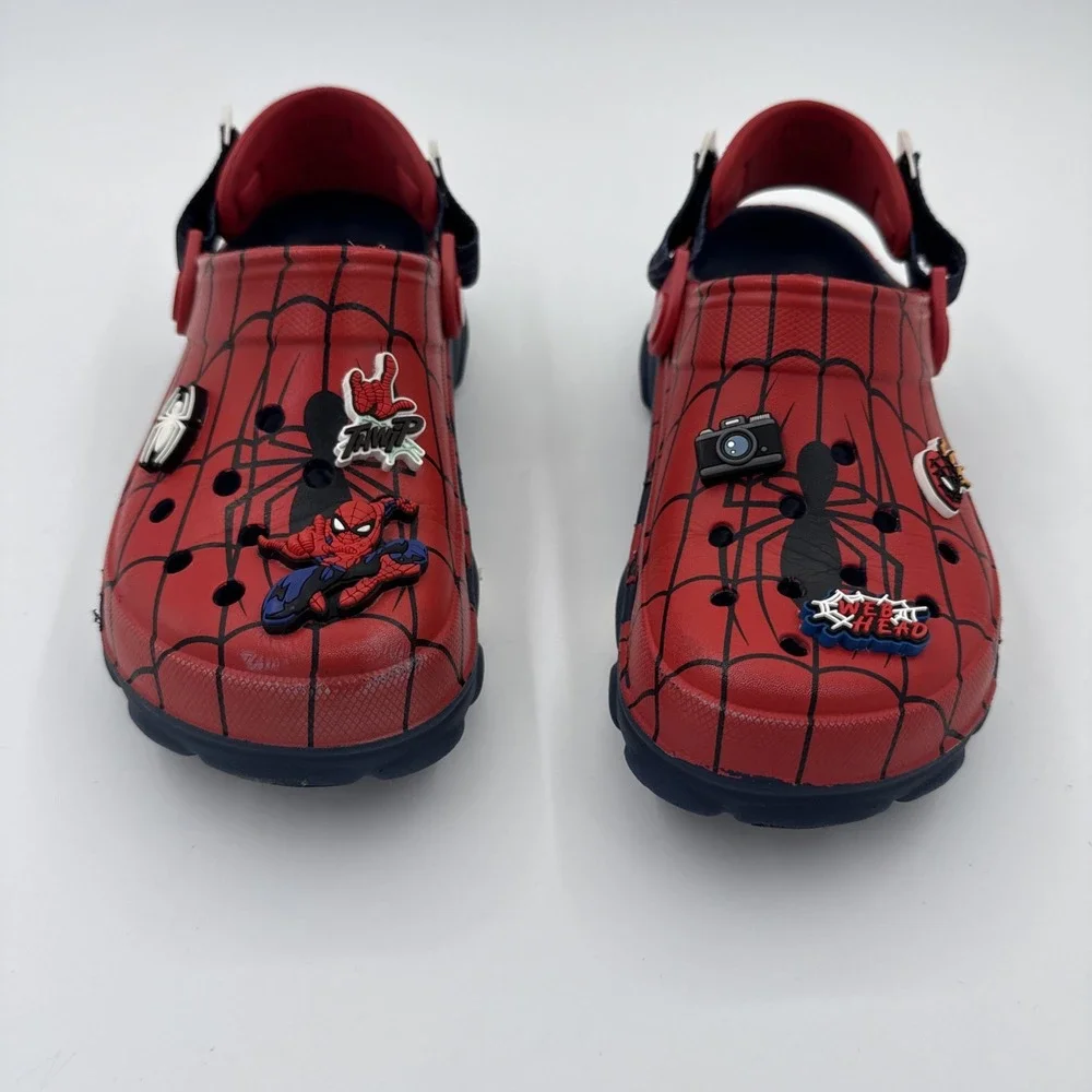 Crocs Marvel Spider-Man All-Terrain Clogs Unisex Big Kids Size J4 Adjustable